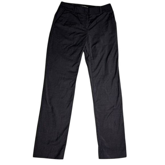 Antonio Melani Luxe Wool Ankle Pants Womens 2 Theo Loro Piana Black Office Siren - Picture 1 of 8
